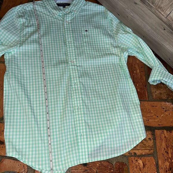 Crown Ivy Mint Green Check Button Down Shirt - Picture 5 of 5